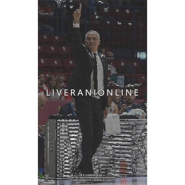 Macron Supercoppa di Basket 2016 Semifinale Milano - 24.09.2016 EA7 Emporio Armani Milano-Vanoli Cremona Nella Foto:Pancotto Cesare /Ph.Vitez-Ag. Aldo Liverani