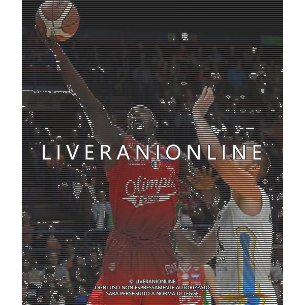 Macron Supercoppa di Basket 2016 Semifinale Milano - 24.09.2016 EA7 Emporio Armani Milano-Vanoli Cremona Nella Foto:Sanders Rakim /Ph.Vitez-Ag. Aldo Liverani