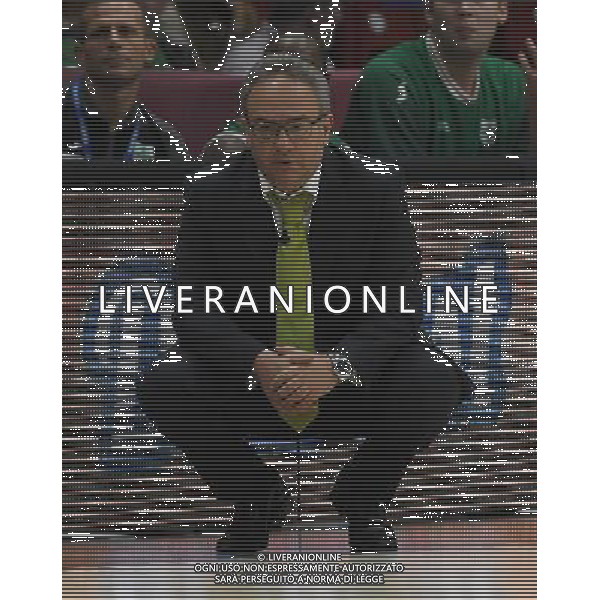 Macron Supercoppa di Basket 2016 Semifinale Milano - 24.09.2016 Sidigas Avellinoâ€“Grissin Bon Reggio Emilia Nella Foto:Sacripanti Stefano /Ph.Vitez-Ag. Aldo Liverani