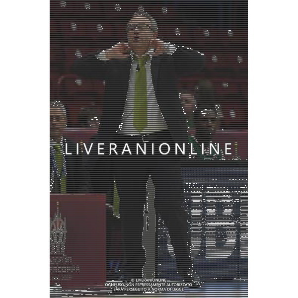 Macron Supercoppa di Basket 2016 Semifinale Milano - 24.09.2016 Sidigas Avellinoâ€“Grissin Bon Reggio Emilia Nella Foto:Sacripanti Stefano /Ph.Vitez-Ag. Aldo Liverani