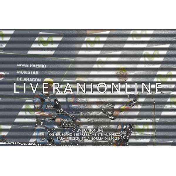 25.09.2016. Motorland Aragon, Alcaniz, Spain. Jorge Navarro, Enea Bastianini, Brad Binder. Â©PIAZZOLLA / AGENZIA ALDO LIVERANI SAS 