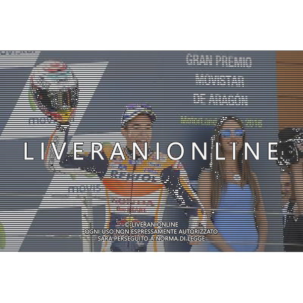 25.09.2016. Motorland Aragon, Alcaniz, Spagna.Marc Marquez Â©PIAZZOLLA / AGENZIA ALDO LIVERANI SAS 
