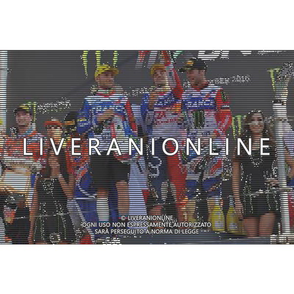 MOTOCROSS DELLE NAZIONI,PODIO,MAGGIORA,25 SETTEMBRE 2016,NELLA FOTO: PATUREL BENOIT - PAULIN GAUTIER - FEBVRE ROMAIN Â© IEMMI / AGENZIA ALDO LIVERANI SAS 