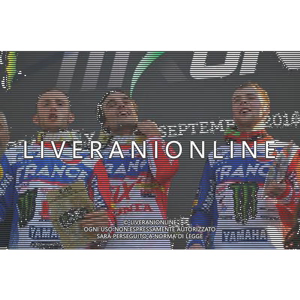MOTOCROSS DELLE NAZIONI,PODIO,MAGGIORA,25 SETTEMBRE 2016,NELLA FOTO: PATUREL BENOIT - PAULIN GAUTIER - FEBVRE ROMAIN Â© IEMMI / AGENZIA ALDO LIVERANI SAS 