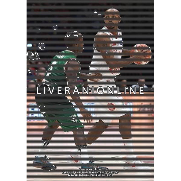 Macron Supercoppa di Basket 2016 Finale Milano - 25.09.2016 Sidigas Avellinoâ€“EA7 Emporio Armani Milano Nella Foto:Hickman Richard - Green Marques /Ph.Vitez-Ag. Aldo Liverani
