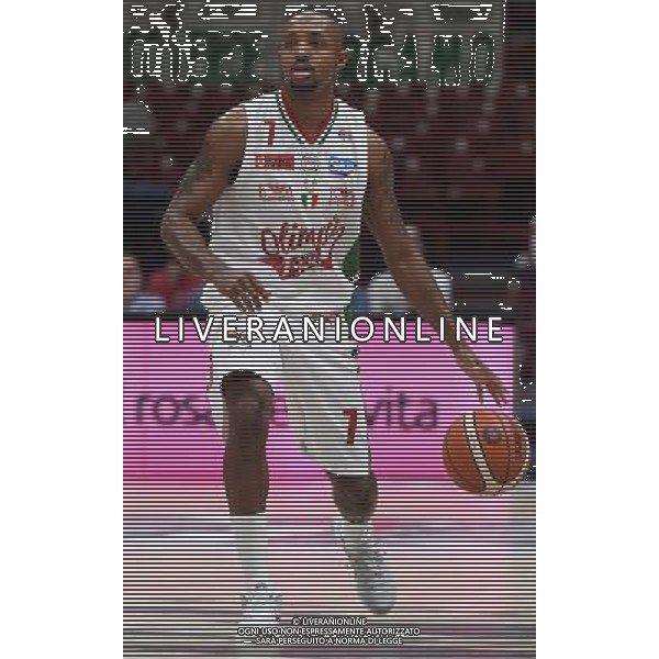 Macron Supercoppa di Basket 2016 Finale Milano - 25.09.2016 Sidigas Avellinoâ€“EA7 Emporio Armani Milano Nella Foto:Hickman Richard /Ph.Vitez-Ag. Aldo Liverani
