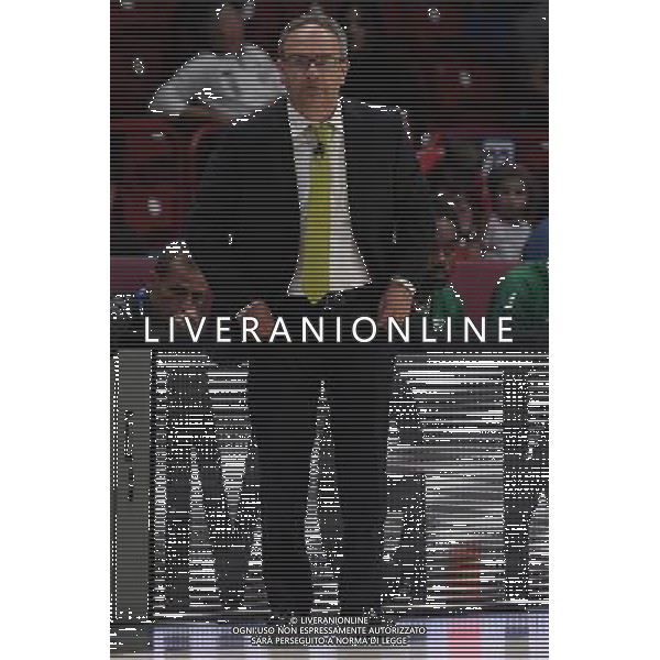 Macron Supercoppa di Basket 2016 Finale Milano - 25.09.2016 Sidigas Avellinoâ€“EA7 Emporio Armani Milano Nella Foto:Sacripanti Stefano /Ph.Vitez-Ag. Aldo Liverani