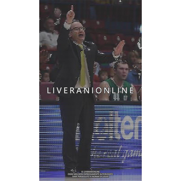 Macron Supercoppa di Basket 2016 Finale Milano - 25.09.2016 Sidigas Avellinoâ€“EA7 Emporio Armani Milano Nella Foto:Sacripanti Stefano /Ph.Vitez-Ag. Aldo Liverani