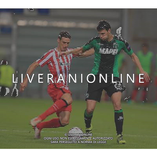SASSUOLO - ATLETICO BILBAO UEFA EUROPA LEAGUE 15 SETTEMBRE 2016 NELLA FOTO ADURIZ E MAZZITELLI LUCA ©GS / AGENZIA ALDO LIVERANI SAS 