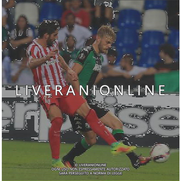 SASSUOLO - ATLETICO BILBAO UEFA EUROPA LEAGUE 15 SETTEMBRE 2016 NELLA FOTO GARCIA E LETSCHERT TIMO ©GS / AGENZIA ALDO LIVERANI SAS 
