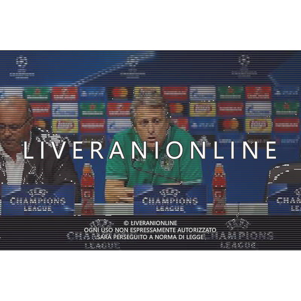 LIZBONA 26.09.2016 KONFERENCJA PRASOWA SPORTINGU LIZBONA --- SPORTING CLUBE DE PORTUGAL PRESS CONFERENCE IN LISBON JORGE JESUS FOT. PIOTR KUCZA/NEWSPIX.PL --- Newspix.pl / AGENZIA ALDO LIVERANI SAS - ITALY ONLY EDITORIAL USE ONLY - CONFERENZA STAMPA DI Jorge Jesus A LISBONA 26 SETTEMBRE 2016 