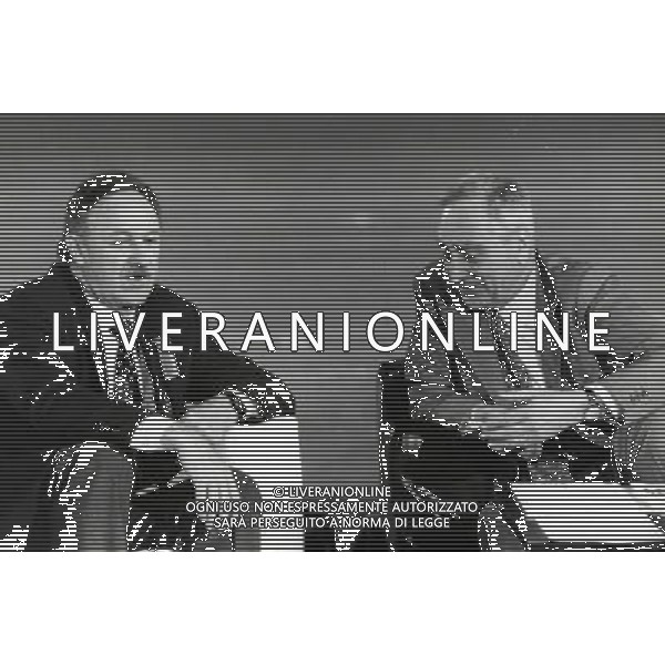 Gene Hackman, attore e scrittore statunitense - Retrospettiva nella foto con Nando Martellini al \'Processo del Luned“\' nel 1987 ©ARCHIVIO / AGENZIA ALDO LIVERANI SAS - ITALY ONLY EDITORIAL USE ONLY 