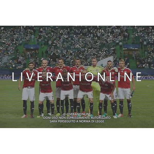 LIZBONA 27.09.2016 MECZ 2. KOLEJKA GRUPA F LIGA MISTRZOW SEZON 2016/17: SPORTING LIZBONA - LEGIA WARSZAWA --- UEFA CHAMPIONS LEAGUE GROUP F MATCH IN LISBON: SPORTING CLUBE DE PORTUGAL - LEGIA WARSAW BARTOSZ BERESZYNSKI JAKUB CZERWINSKI TOMASZ JODLOWIEC MIROSLAV RADOVIC ARKADIUSZ MALARZ NEMANJA NIKOLIC JAKUB RZEZNICZAK THIBAULT MOULIN STEEVEN LANGIL ADAM HLOUSEK GUILHERME FOT. PIOTR KUCZA/NEWSPIX.PL --- Newspix.pl AG ALDO LIVERANI SAS ONLY ITALY *** Local Caption *** www.newspix.pl mail us: info@newspix.pl call us: 0048 022 23 22 222 --- Polish Picture Agency by Ringier Axel Springer Poland