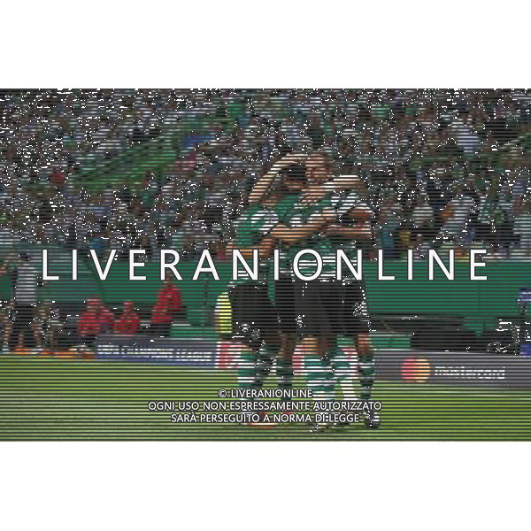 LIZBONA 27.09.2016 MECZ 2. KOLEJKA GRUPA F LIGA MISTRZOW SEZON 2016/17: SPORTING LIZBONA - LEGIA WARSZAWA --- UEFA CHAMPIONS LEAGUE GROUP F MATCH IN LISBON: SPORTING CLUBE DE PORTUGAL - LEGIA WARSAW PILKARZE SPORTINGU BAS DOST FOT. PIOTR KUCZA/NEWSPIX.PL --- Newspix.pl AG ALDO LIVERANI SAS ONLY ITALY *** Local Caption *** www.newspix.pl mail us: info@newspix.pl call us: 0048 022 23 22 222 --- Polish Picture Agency by Ringier Axel Springer Poland