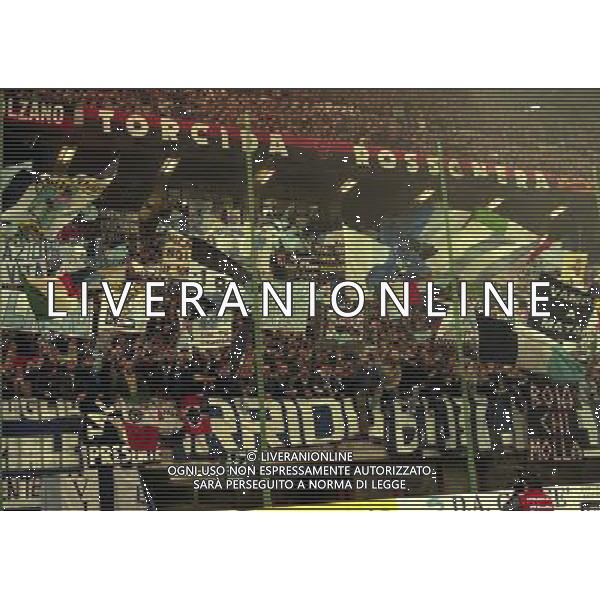 MILANO 08-04-1998 MILAN LAZIO COPPA ITALIA NELLA FOTO TIFOSI LAZIO AG ALDO LIVERANI SAS