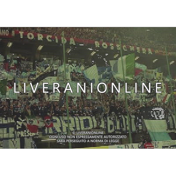 MILANO 08-04-1998 MILAN LAZIO COPPA ITALIA NELLA FOTO TIFOSI LAZIO AG ALDO LIVERANI SAS
