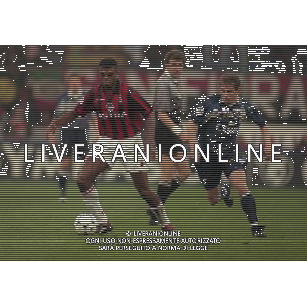 MILANO 08-04-1998 MILAN LAZIO COPPA ITALIA NELLA FOTO MARCEL DESAILLY E VALDIMIR JUGOVIC AG ALDO LIVERANI SAS
