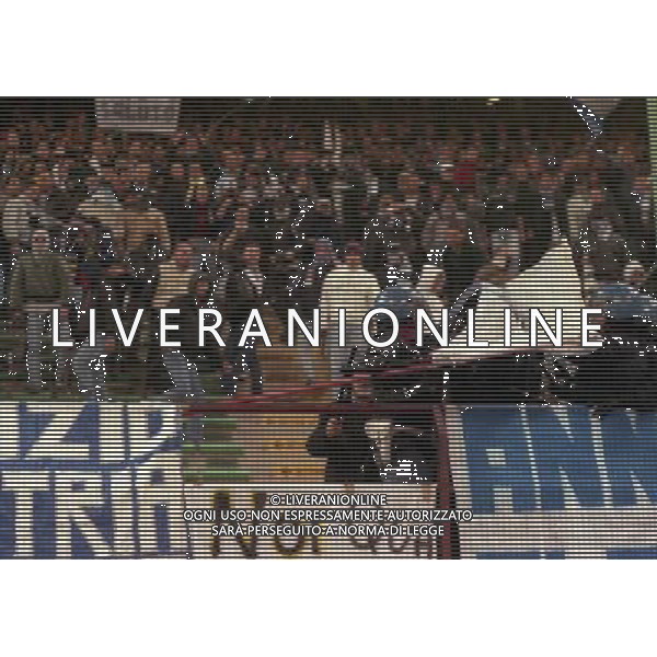 MILANO 08-04-1998 MILAN LAZIO COPPA ITALIA NELLA FOTO TIFOSI LAZIO AG ALDO LIVERANI SAS