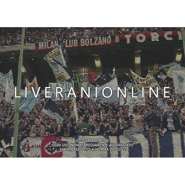 MILANO 08-04-1998 MILAN LAZIO COPPA ITALIA NELLA FOTO TIFOSI LAZIO AG ALDO LIVERANI SAS