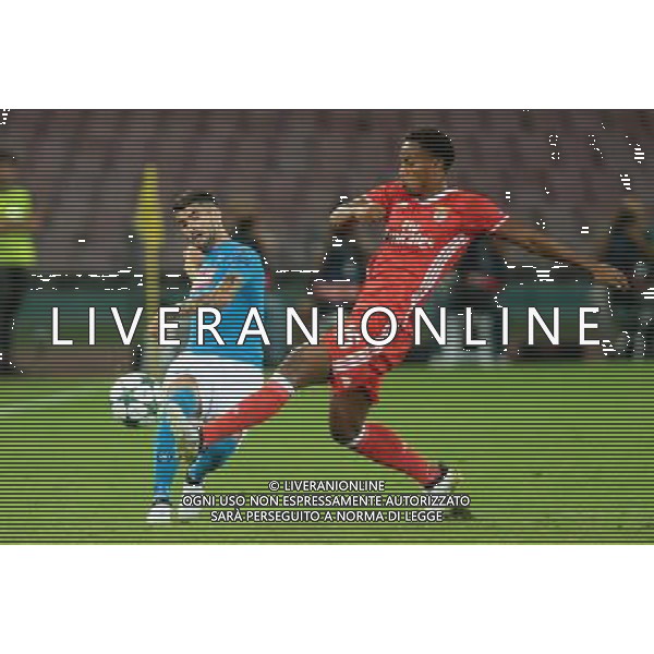 NAPOLI - BENFICA CHAMPIONS LEAGUE 28 SETTEMBRE 2016 NELLA FOTO: HYSAJ, CARRILLO ©MOSCA / AGENZIA ALDO LIVERANI SAS