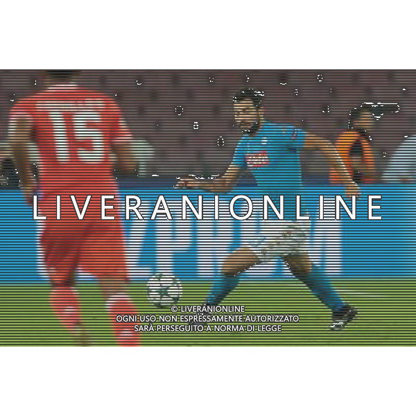NAPOLI - BENFICA CHAMPIONS LEAGUE 28 SETTEMBRE 2016 NELLA FOTO: ALBIOL ©MOSCA / AGENZIA ALDO LIVERANI SAS