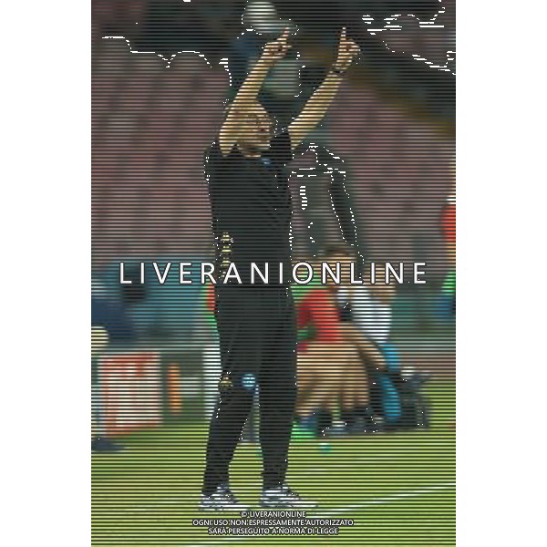 NAPOLI - BENFICA CHAMPIONS LEAGUE 28 SETTEMBRE 2016 NELLA FOTO: MAURIZIO SARRI ©MOSCA / AGENZIA ALDO LIVERANI SAS