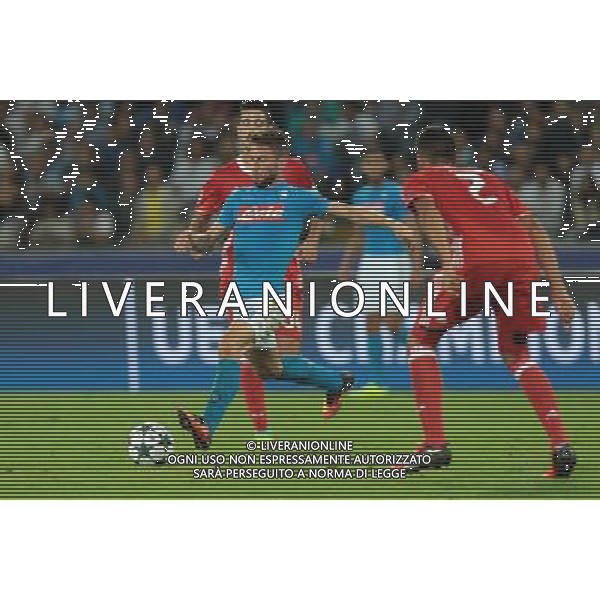 NAPOLI - BENFICA CHAMPIONS LEAGUE 28 SETTEMBRE 2016 NELLA FOTO: MERTENS ©MOSCA / AGENZIA ALDO LIVERANI SAS