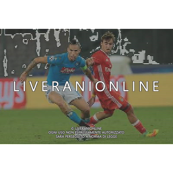 NAPOLI - BENFICA CHAMPIONS LEAGUE 28 SETTEMBRE 2016 NELLA FOTO: MAREK HAMSIK ©MOSCA / AGENZIA ALDO LIVERANI SAS