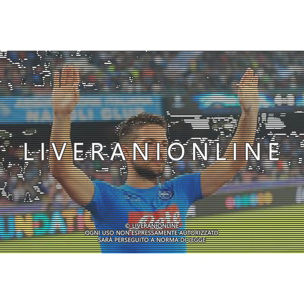 NAPOLI - BENFICA CHAMPIONS LEAGUE 28 SETTEMBRE 2016 NELLA FOTO: MERTENS FINE GARA ©MOSCA / AGENZIA ALDO LIVERANI SAS