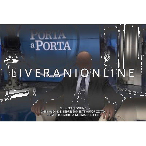 Trasmissione TV \' Porta a Porta \' Roma - 28.09.2016 - Studi RAI Teulada - nella foto: Vincenzo Boccia /Ph.Corradetti-Ag Aldo Liverani