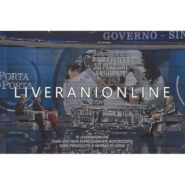 Trasmissione TV \' Porta a Porta \' Roma - 28.09.2016 - Studi RAI Teulada - nella foto: Lo studio /Ph.Corradetti-Ag Aldo Liverani