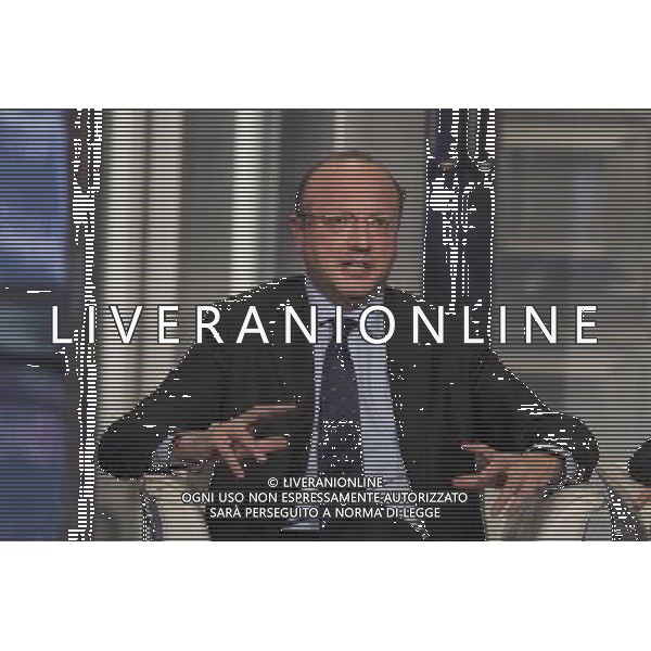 Trasmissione TV \' Porta a Porta \' Roma - 28.09.2016 - Studi RAI Teulada - nella foto: Vincenzo Boccia /Ph.Corradetti-Ag Aldo Liverani