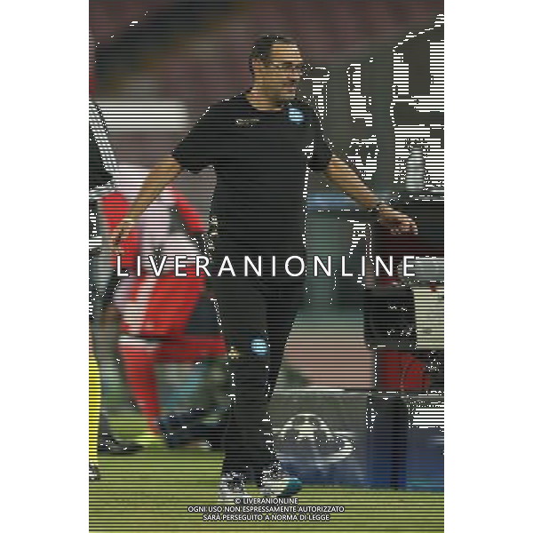28-09-206 NAPOLI BENFICA CHAMPIONS LEAGUE NELLA FOTO: MAURIZIO SARRI FOTO MOSCA-AG.LIVERANI