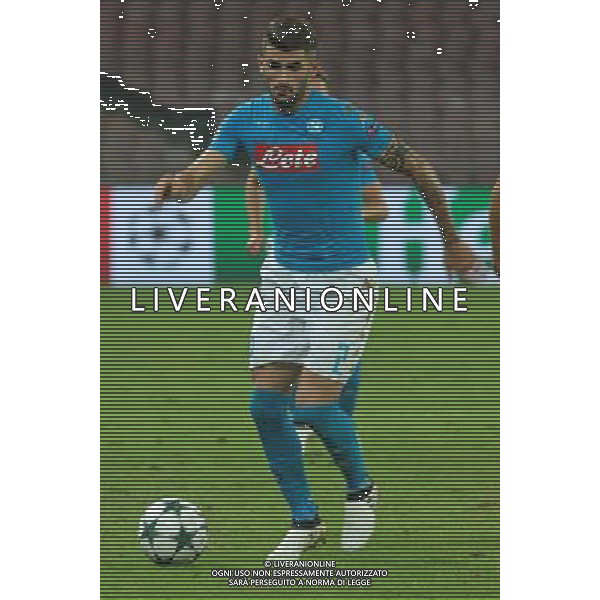 28-09-206 NAPOLI BENFICA CHAMPIONS LEAGUE NELLA FOTO: ELSEID HYSAJ FOTO MOSCA-AG.LIVERANI