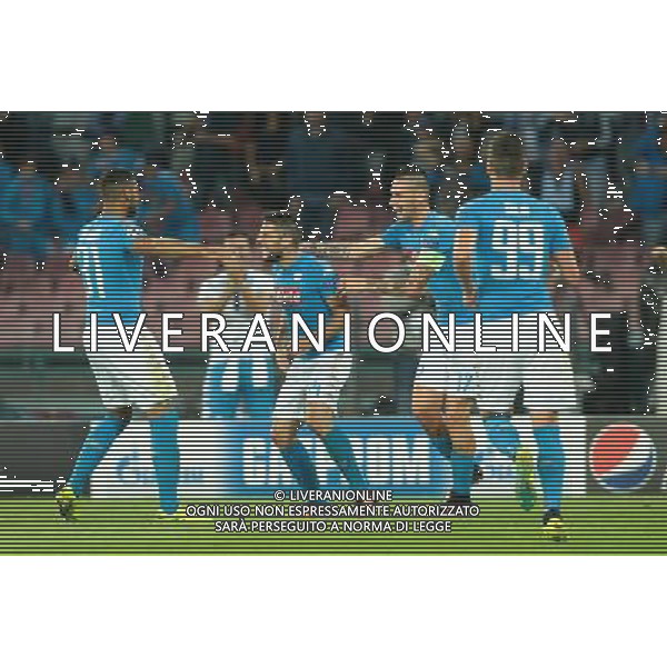 28-09-206 NAPOLI BENFICA CHAMPIONS LEAGUE NELLA FOTO: ESULTANZA MERTENS FOTO MOSCA-AG.LIVERANI