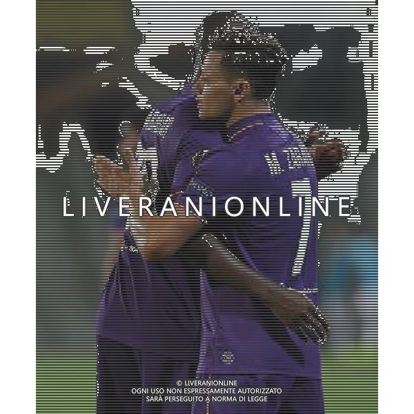 UEFA Europa League 2016/2017 Fase a Gironi Gruppo J Firenze - 29.09.2016 Fiorentina-Qarabag Nella Foto:zarate esulta secondo gol con babacar /Ph.Vitez-Ag. Aldo Liverani