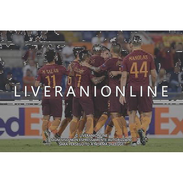 UEFA Europa League 2016-2017 Fase a Gironi Gruppo E Roma 29.09.2016 - AS Roma vs AFC Astra Giurgiu - nella foto: esultanza dopo il gol di Kevin Strootman /Ph.Corradetti-Ag. Aldo Liverani