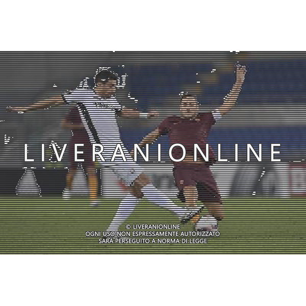 UEFA Europa League 2016-2017 Fase a Gironi Gruppo E Roma 29.09.2016 - AS Roma vs AFC Astra Giurgiu - nella foto: Francesco Totti e Daniel Niculae /Ph.Corradetti-Ag. Aldo Liverani