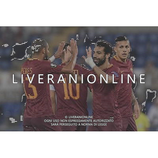 UEFA Europa League 2016-2017 Fase a Gironi Gruppo E Roma 29.09.2016 - AS Roma vs FC Astra Giurgiu - nella foto: Mohamed Salah e Bruno Peres /Ph.Corradetti-Ag. Aldo Liverani