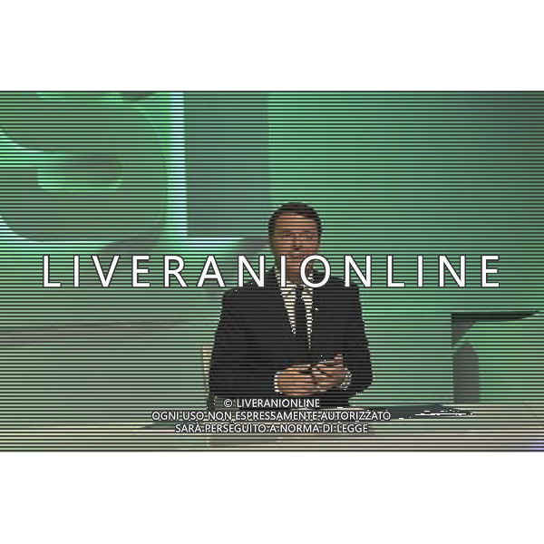 Trasmissione TV \' Si o No \' Roma - 30.09.2016 - nella foto: Matteo Renzi / Ph. Corradetti-Ag Aldo Liverani sas