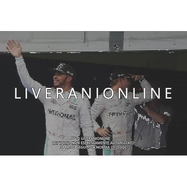 Lewis Hamilton (GBR) Mercedes AMG F1 celebrates his pole position in parc ferme. 01.10.2016. Formula 1 World Championship, Rd 16, Malaysian Grand Prix, Sepang, Malaysia, Saturday. - www.xpbimages.com, EMail: requests@xpbimages.com - copy of publication required for printed pictures. Every used picture is fee-liable. Â© Copyright: Moy / XPB ImagesONLY ITALY/EDITORIAL USE ONLY/Agenzia Aldo Liverani s.a.s.