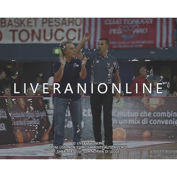 Consultinvest Pesaro vs Germani Basket Brescia 02/10/2016 nella foto: IL COACH BUCCHI PIERO ©CLAUDIO ZAMAGNI/AGENZIA ALDO LIVERANI S.A.S.