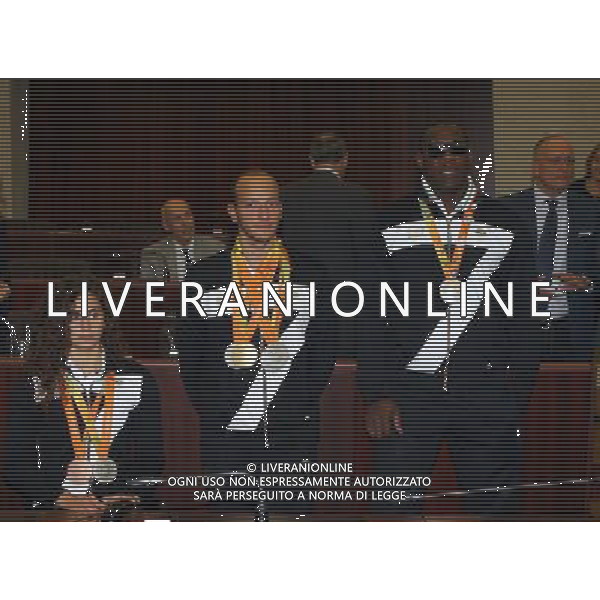 Milano 04/10/2016 Premiazione medagliati Lombardi a Rio 2016 Nella Foto: Federico Morlacchi e Onej Tapia PH Lauro Montagnini / AGENZIA ALDO LIVERANI SAS