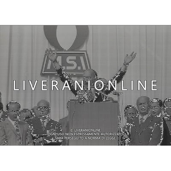 1971 MILANO CASTELLO SFORZESCO COMIZIO DI GIORGIO ALMIRANTE AG ALDO LIVERANI SAS