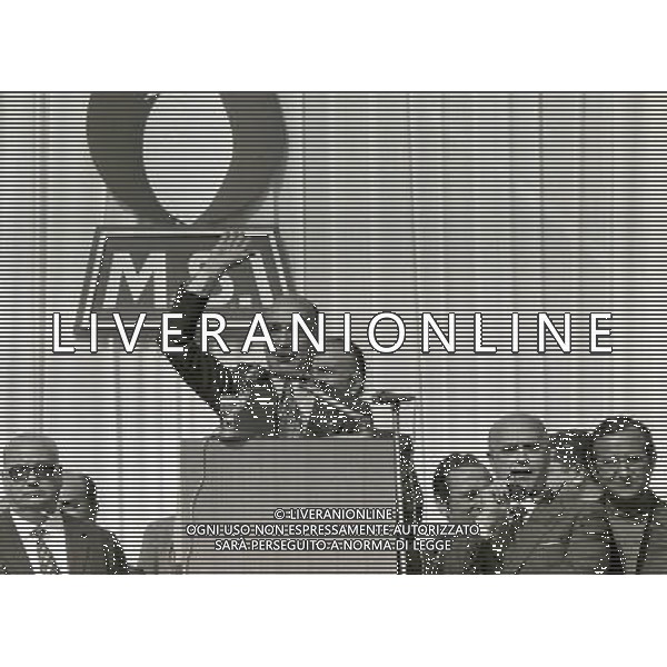 1971 MILANO CASTELLO SFORZESCO COMIZIO DI GIORGIO ALMIRANTE AG ALDO LIVERANI SAS