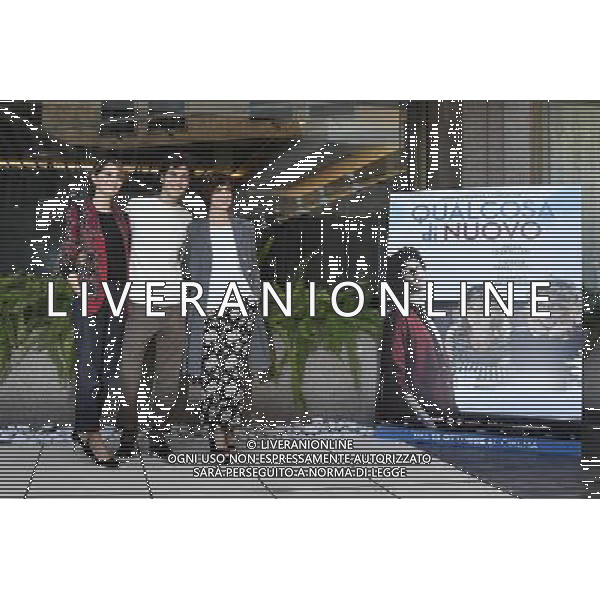 Photocall del film \' Qualcosa di nuovo \' - Roma - 05.10.2016 - nella foto: Paola Cortellesi Eduardo Valdarnini e Micaela Ramazzotti /Ph.Corradetti-Ag Aldo Liverani