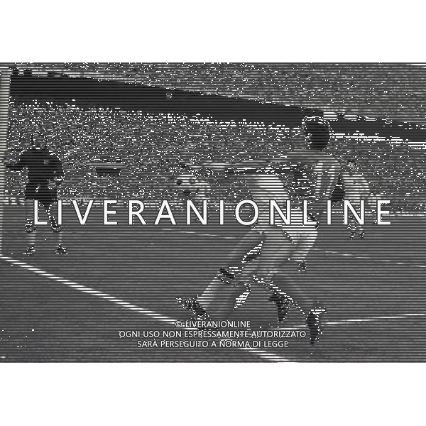 1972 MILANO PARTITA ITALIA BELGIO NELLA FOTO GIGI RIVA AG ALDO LIVERANI SAS