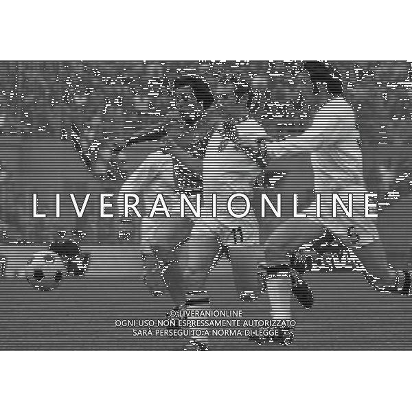 1972 MILANO PARTITA ITALIA BELGIO NELLA FOTO FRANCO CAUSIO AG ALDO LIVERANI SAS