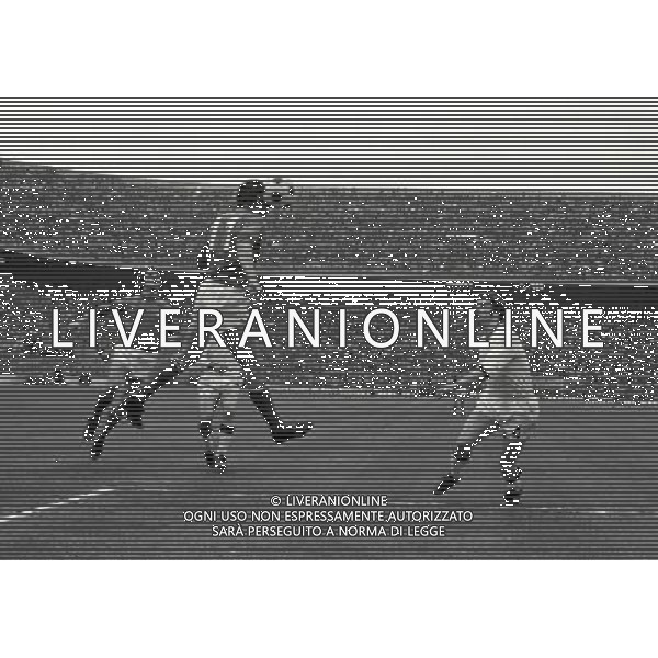 1972 MILANO PARTITA ITALIA BELGIO NELLA FOTO GIGI RIVA AG ALDO LIVERANI SAS