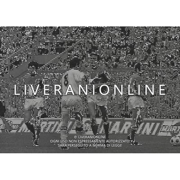 1972 MILANO PARTITA ITALIA BELGIO NELLA FOTO GIGI RIVA AG ALDO LIVERANI SAS